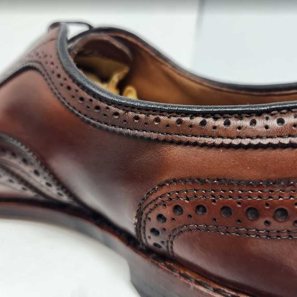 Men\'s 13B Allen Edmonds McAllister oxford dress shoes in Dark Chili Burnished 13 main image 8